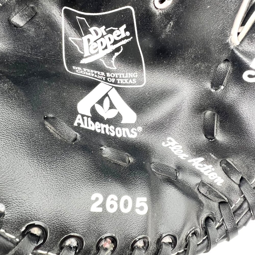 Texas Rangers Baseball Glove Rusty Greer Faux Leather Dr. Pepper Albertsons Logo - Picture 6 of 11